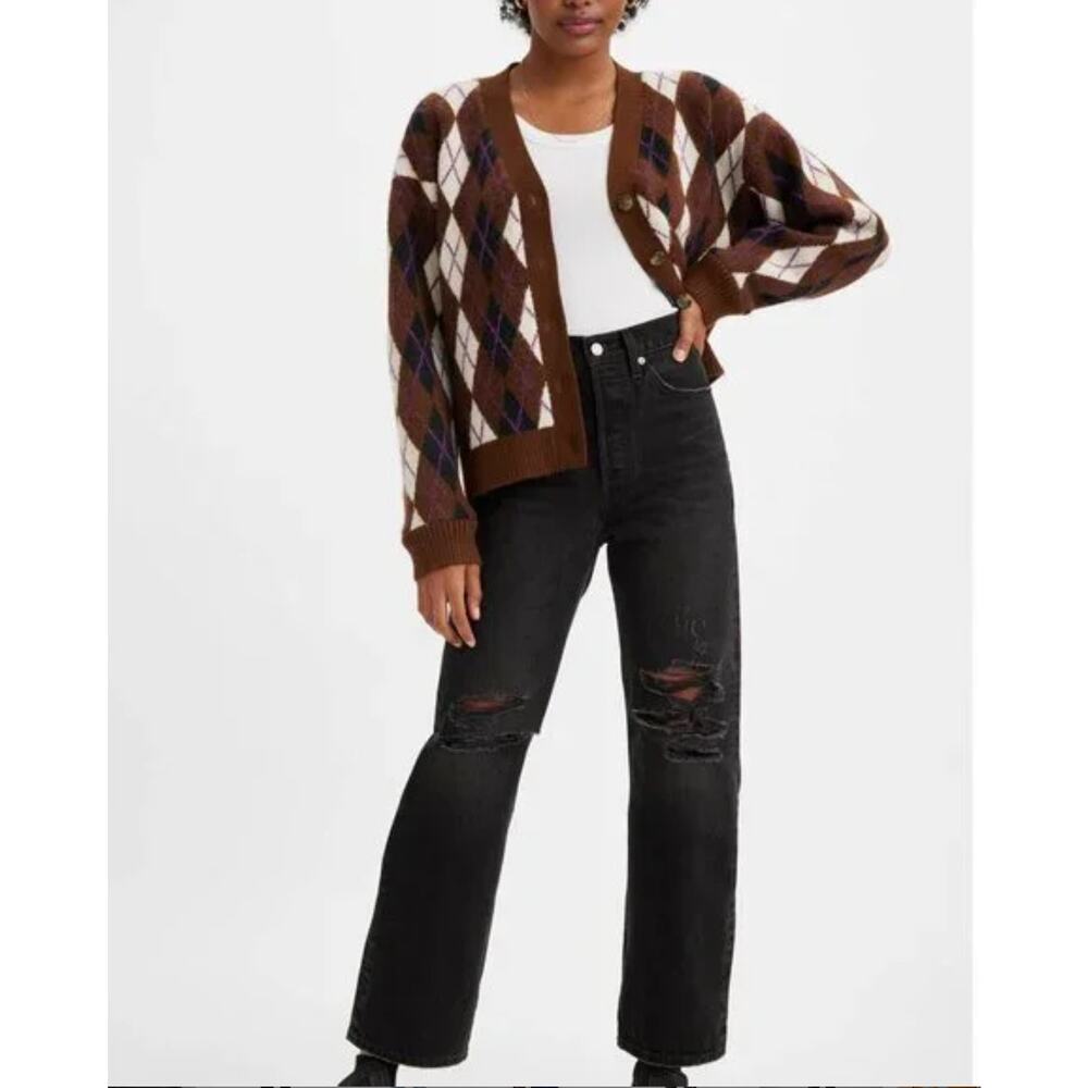 Levi's Black Straight Leg Jeans